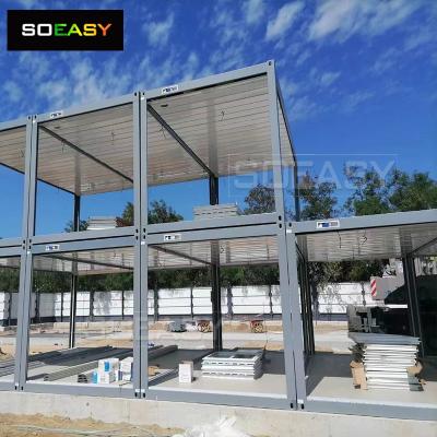 Panel Sandwic Murah China 20FT Flat Pack Container House Modular Building Steel Structure
