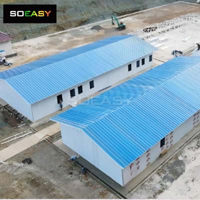 Tapak Pembinaan Penginapan Rumah Prefab Kem Buruh Asrama Rumah Temparary Kem Perlombongan