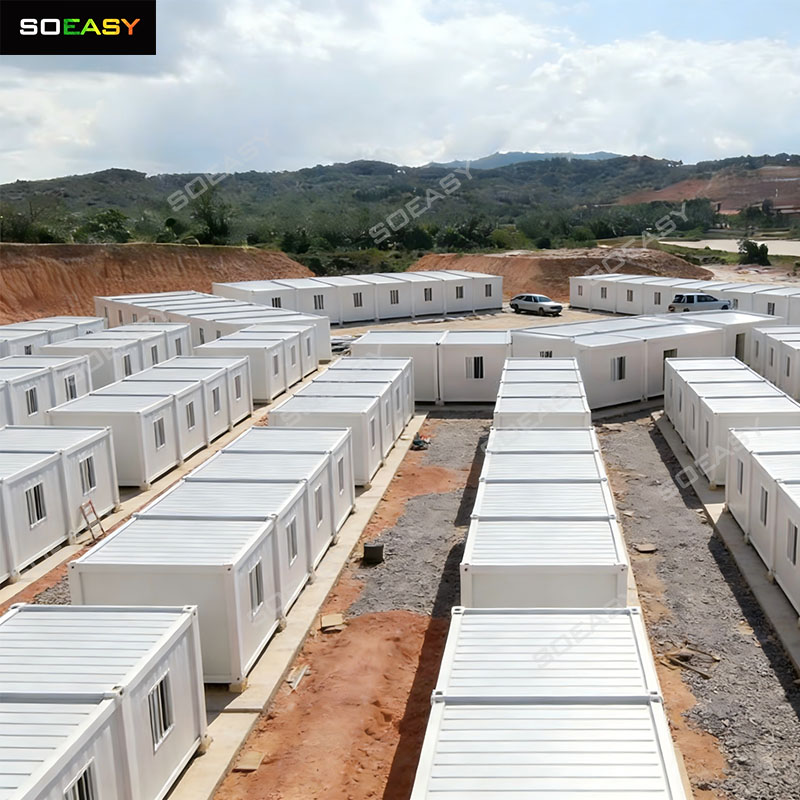 Kabin Suku Pekerja Rumah Kontena Boleh Tanggal di Indonesia untuk Kem Perlombongan